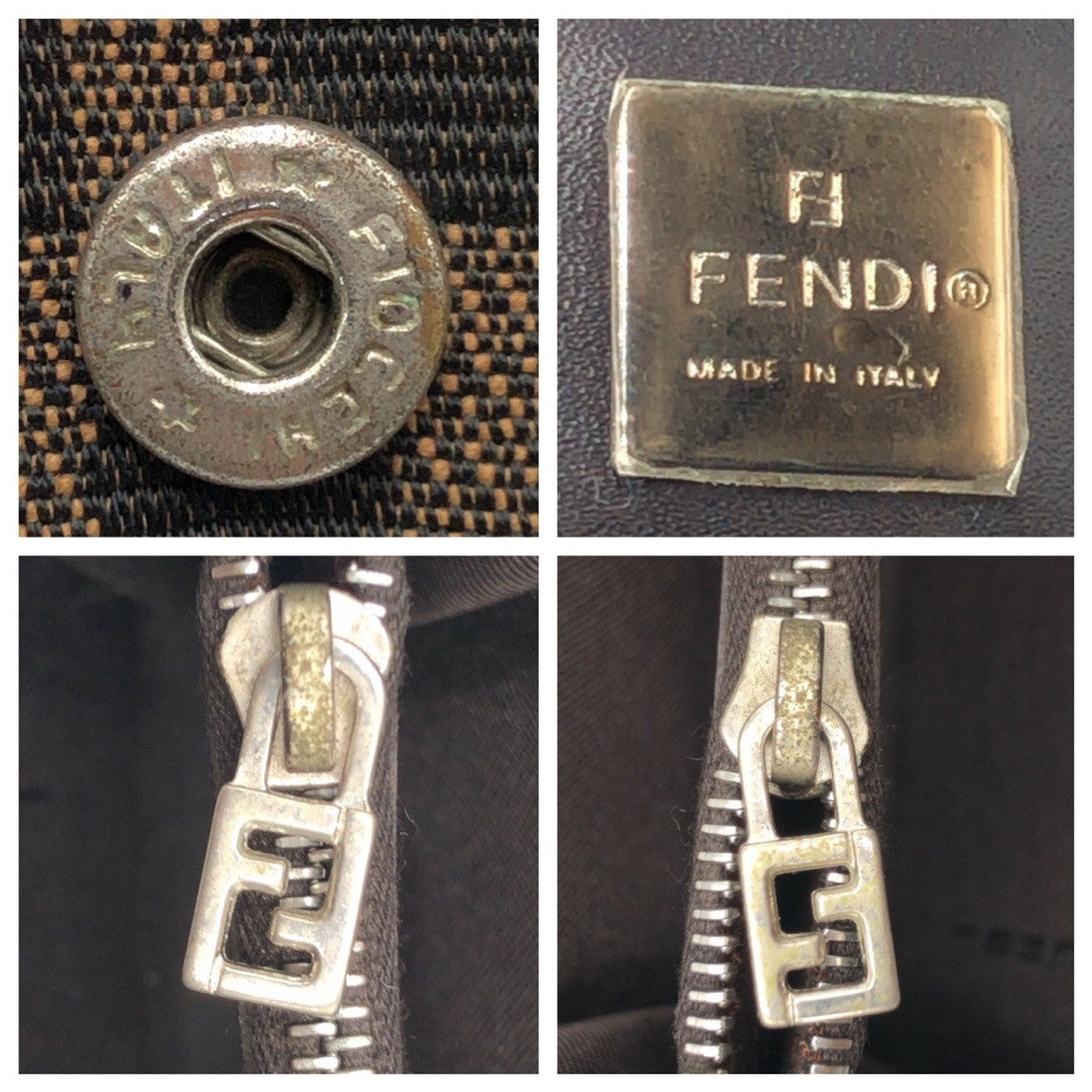 17737
FENDI フェンディ ヴィンテージ ズッカ ブラウン シルバー金具 キャンバス 2270 長財布 ロングウォレット 男女兼用  レディース AB
