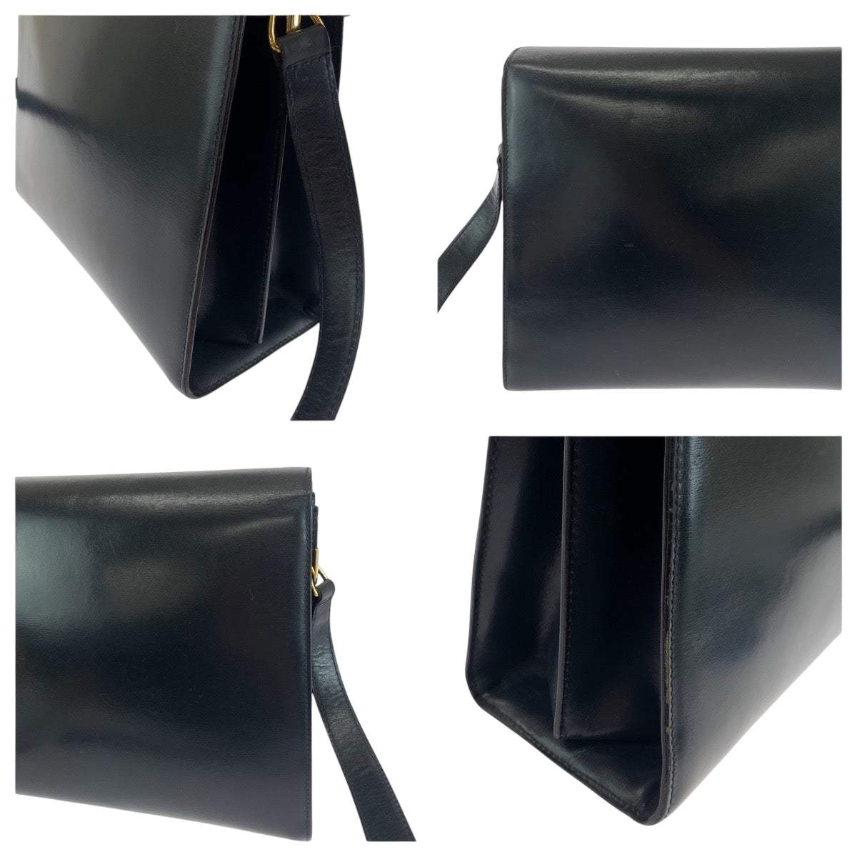 17741
GUCCI グッチ ヴィンテージ オールドグッチ レディロック ブラック 黒 ゴールド金具 レザー 001 46 1504 ショルダーバッグ レディース ABP45