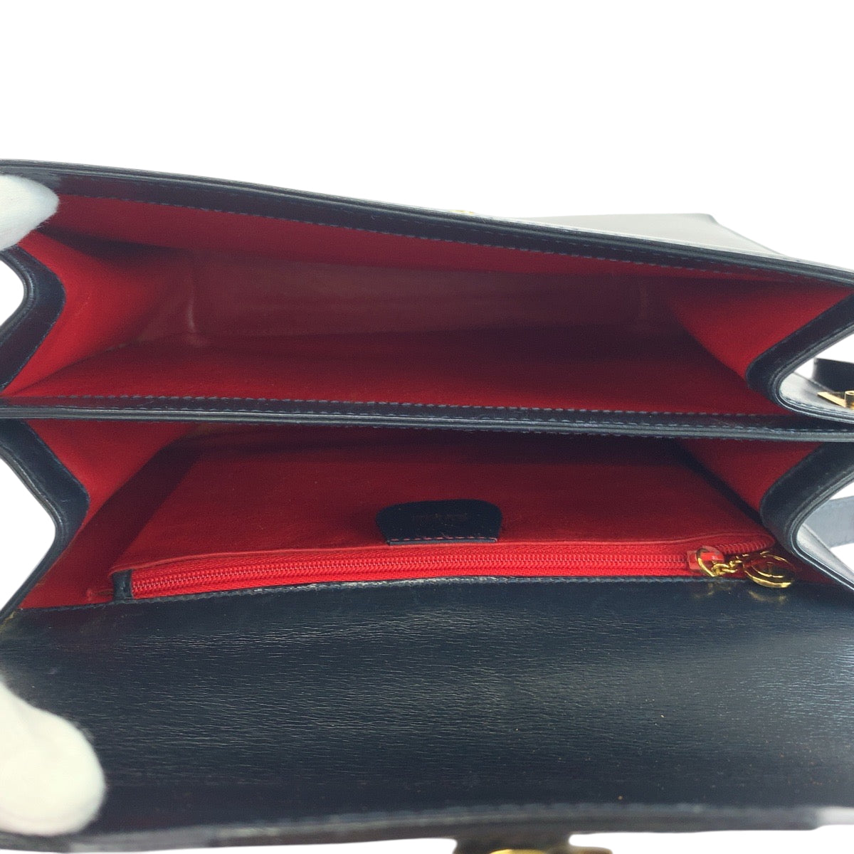 17741
GUCCI グッチ ヴィンテージ オールドグッチ レディロック ブラック 黒 ゴールド金具 レザー 001 46 1504 ショルダーバッグ レディース ABP45