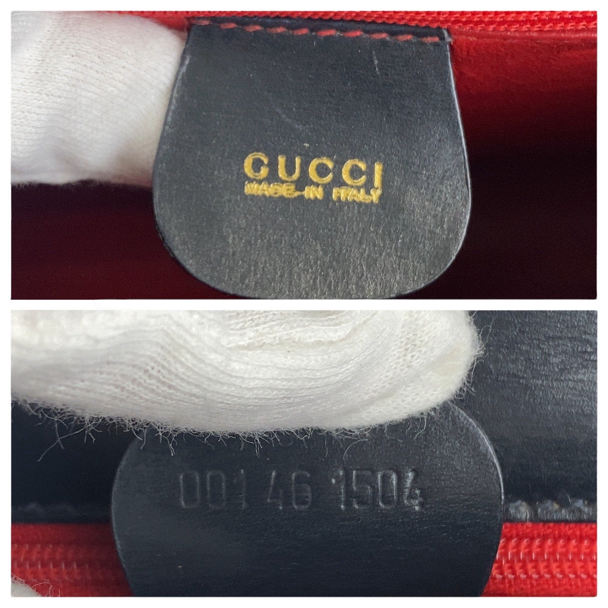 17741
GUCCI グッチ ヴィンテージ オールドグッチ レディロック ネイビー ゴールド金具 レザー 001 46 1504 ショルダーバッグ レディース ABP45