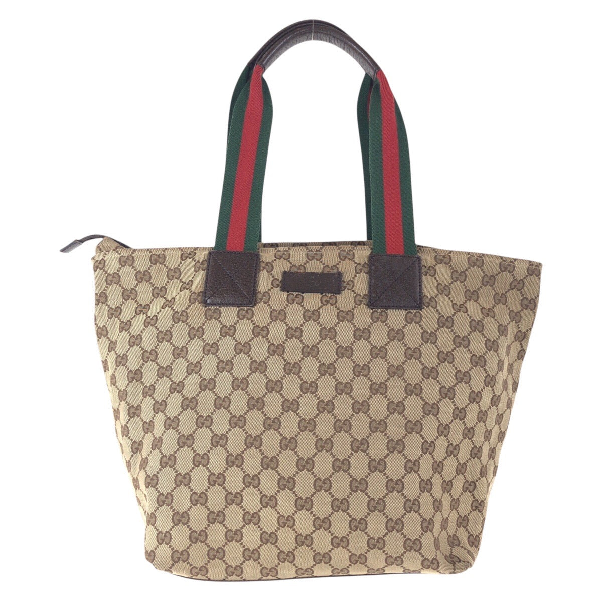 17744
GUCCI グッチ シェリーライン ブラウン シルバー金具 GGキャンバス / レザー 131231 トートバッグ ショルダーバッグ レディース AB39