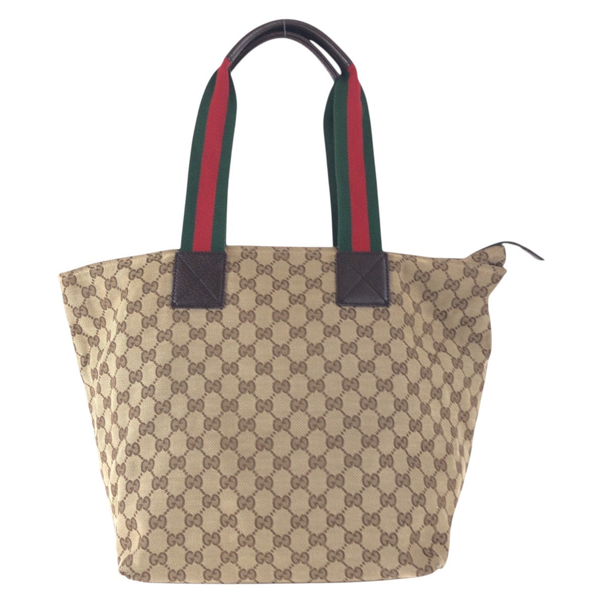 17744
GUCCI グッチ シェリーライン ブラウン シルバー金具 GGキャンバス / レザー 131231 トートバッグ ショルダーバッグ  レディース AB39