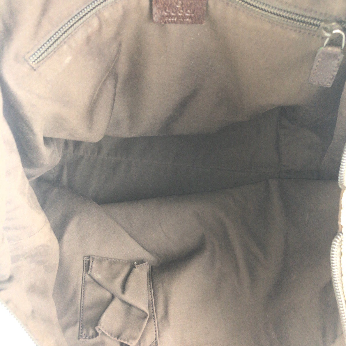 17744
GUCCI グッチ シェリーライン ブラウン シルバー金具 GGキャンバス / レザー 131231 トートバッグ ショルダーバッグ  レディース AB39