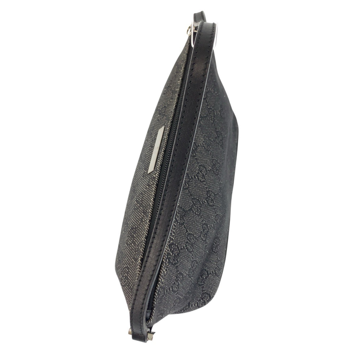 17746
GUCCI グッチ ブラック 黒 シルバー金具 GGキャンバス / レザー 07198 ハンドバッグ アクセサリーポーチ  レディース A38