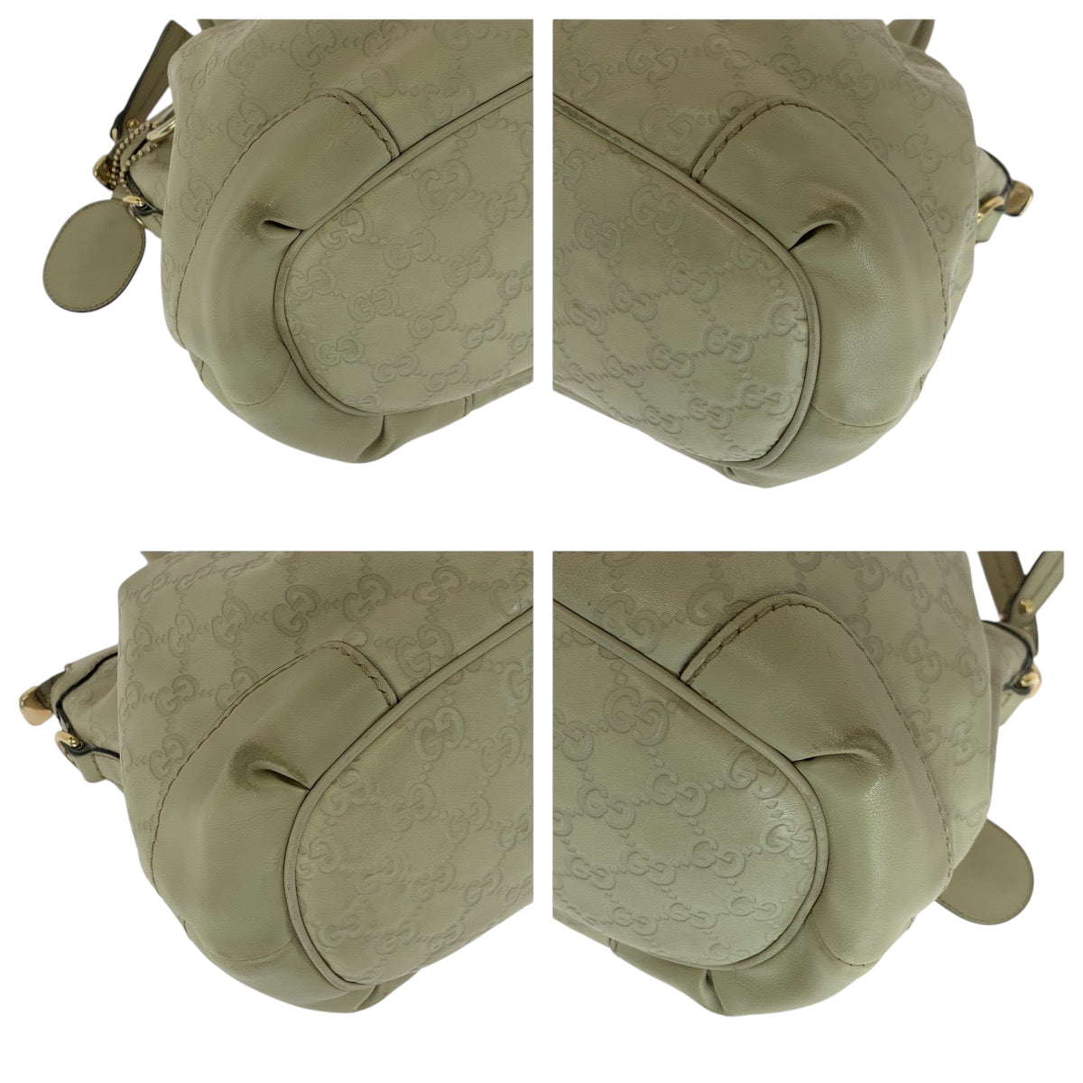 17748
GUCCI グッチ グッチシマ スーキー アイボリー ゴールド金具 レザー 247902 ショルダーバッグ ハンドバッグ 2way  レディース AB39