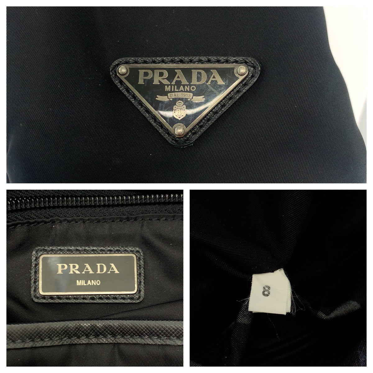 17750
PRADA プラダ カモフラ柄 三角ロゴプレート ブラック ブルー グレー シルバー金具 ナイロン 2VZ135 リュックサック バックパック  メンズ ABP63