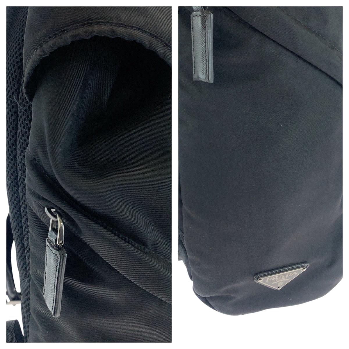 17750
PRADA プラダ カモフラ柄 三角ロゴプレート ブラック ブルー グレー シルバー金具 ナイロン 2VZ135 リュックサック バックパック  メンズ ABP63