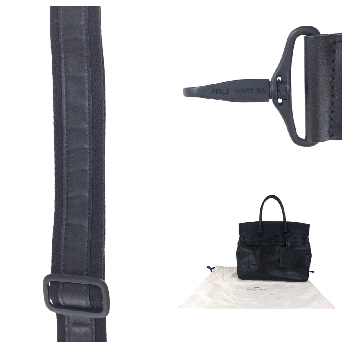 17751
PELLE MORBIDA ペッレモルビダ MARRAKECH ブラック 黒 レザー ビジネスバッグ ボストンバッグ トートバッグ  メンズ A78