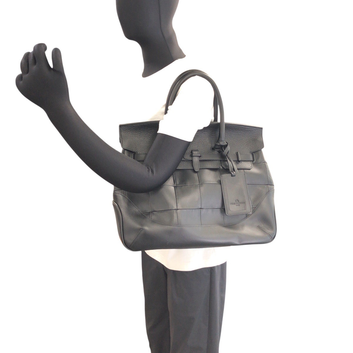 17751
PELLE MORBIDA ペッレモルビダ MARRAKECH ブラック 黒 レザー ビジネスバッグ ボストンバッグ トートバッグ  メンズ A78