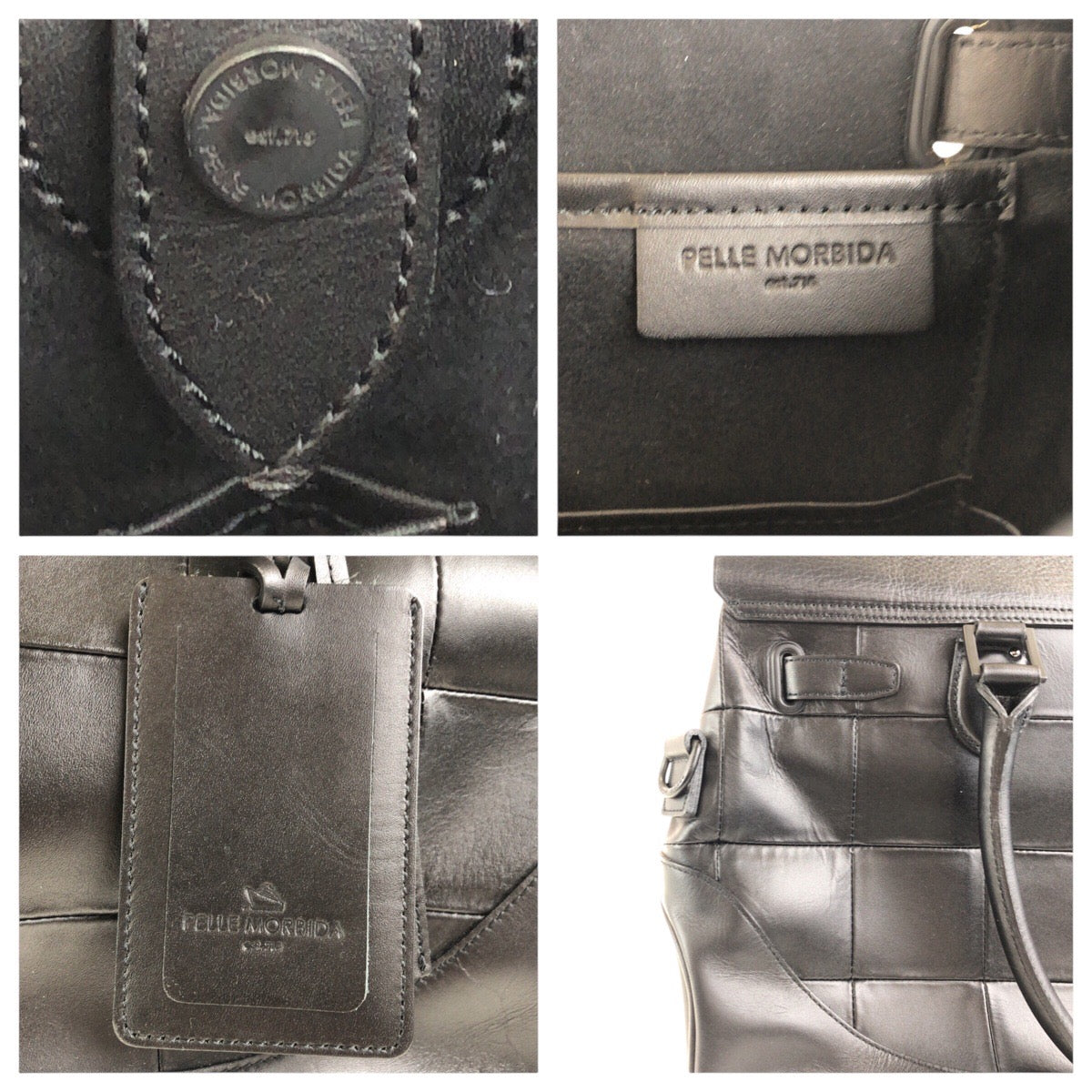 17751
PELLE MORBIDA ペッレモルビダ MARRAKECH ブラック 黒 レザー ビジネスバッグ ボストンバッグ トートバッグ メンズ A78