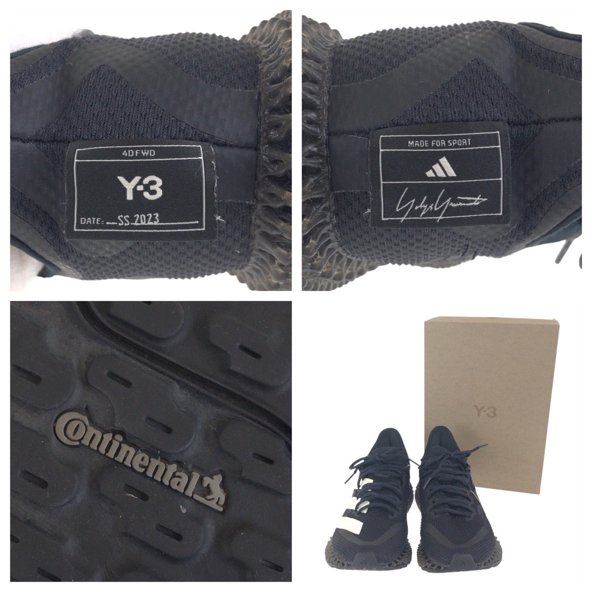 17752
Y-3 ワイスリー 27cm ブラック 黒 ホワイト ポリウレタン / ファブリック IE9396 スニーカー ローカット  メンズ