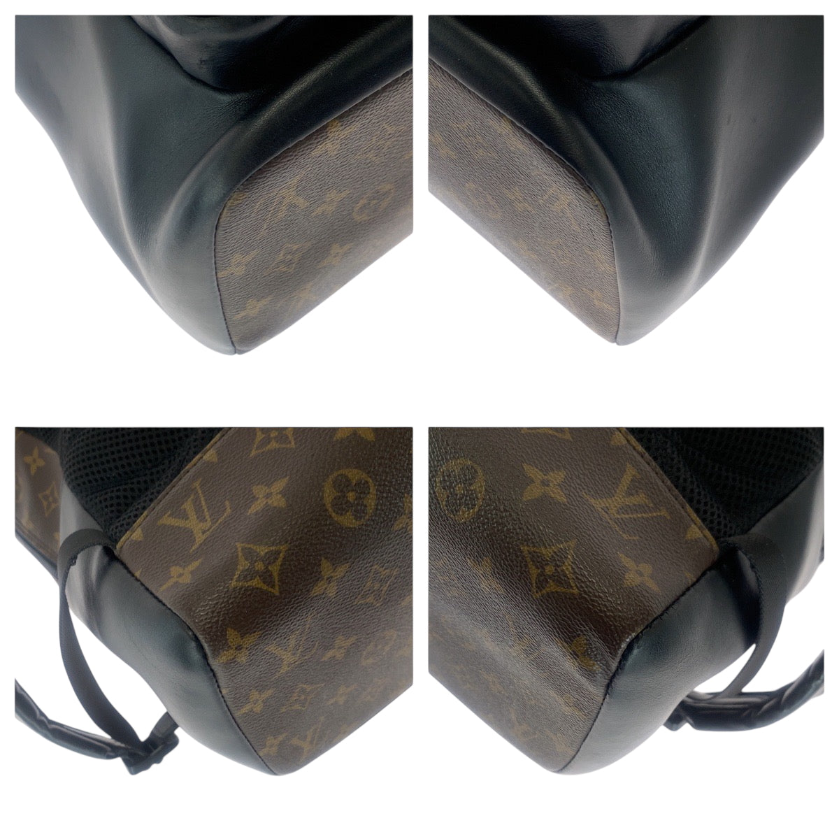 17758
LOUIS VUITTON ルイヴィトン モノグラム ディーン バックパック ブラウン ブラック金具 PVC M45335 リュックサック バックパック  メンズ