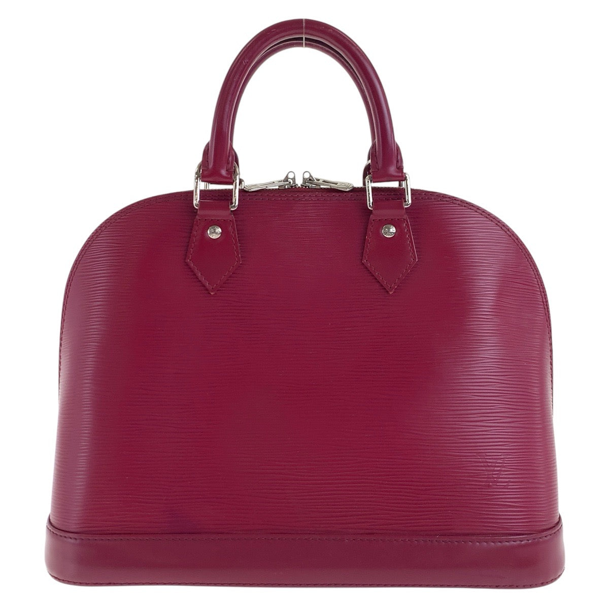 17762
LOUIS VUITTON ルイヴィトン エピ アルマ フューシャ ワインレッド ボルドー シルバー金具 レザー M40490 ハンドバッグ レディース ABP76