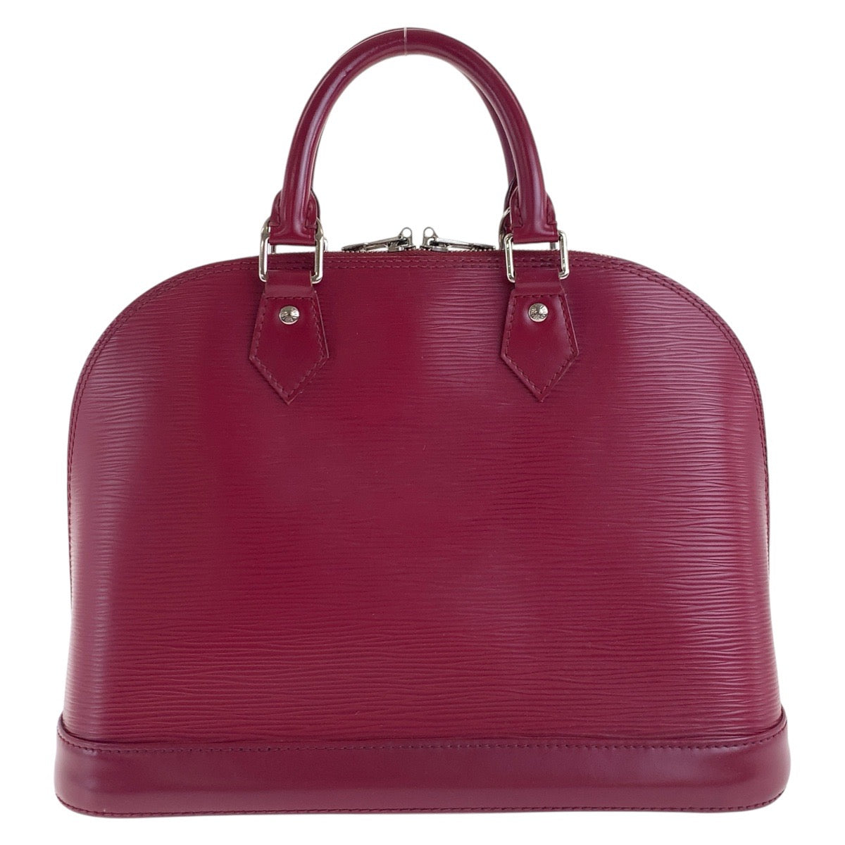 17762
LOUIS VUITTON ルイヴィトン エピ アルマ フューシャ ワインレッド ボルドー シルバー金具 レザー M40490 ハンドバッグ  レディース ABP76