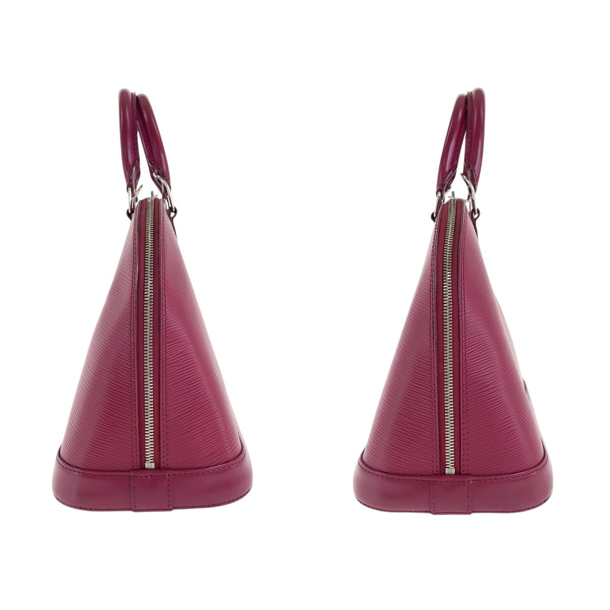 17762
LOUIS VUITTON ルイヴィトン エピ アルマ フューシャ ワインレッド ボルドー シルバー金具 レザー M40490 ハンドバッグ レディース ABP76