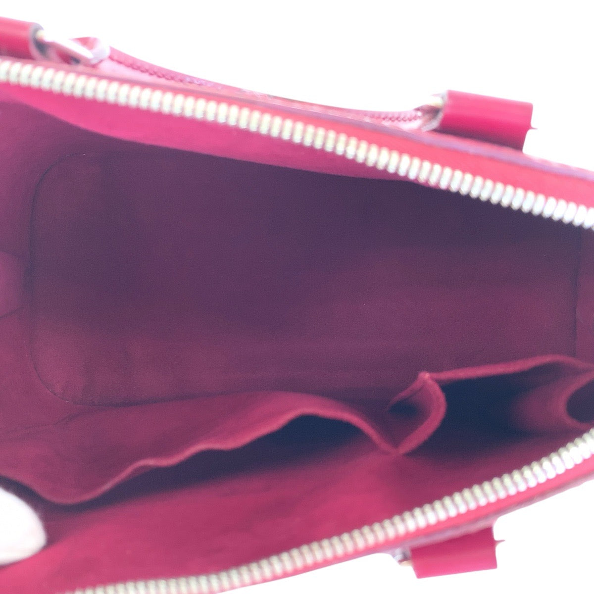 17762
LOUIS VUITTON ルイヴィトン エピ アルマ フューシャ ワインレッド ボルドー シルバー金具 レザー M40490 ハンドバッグ  レディース ABP76