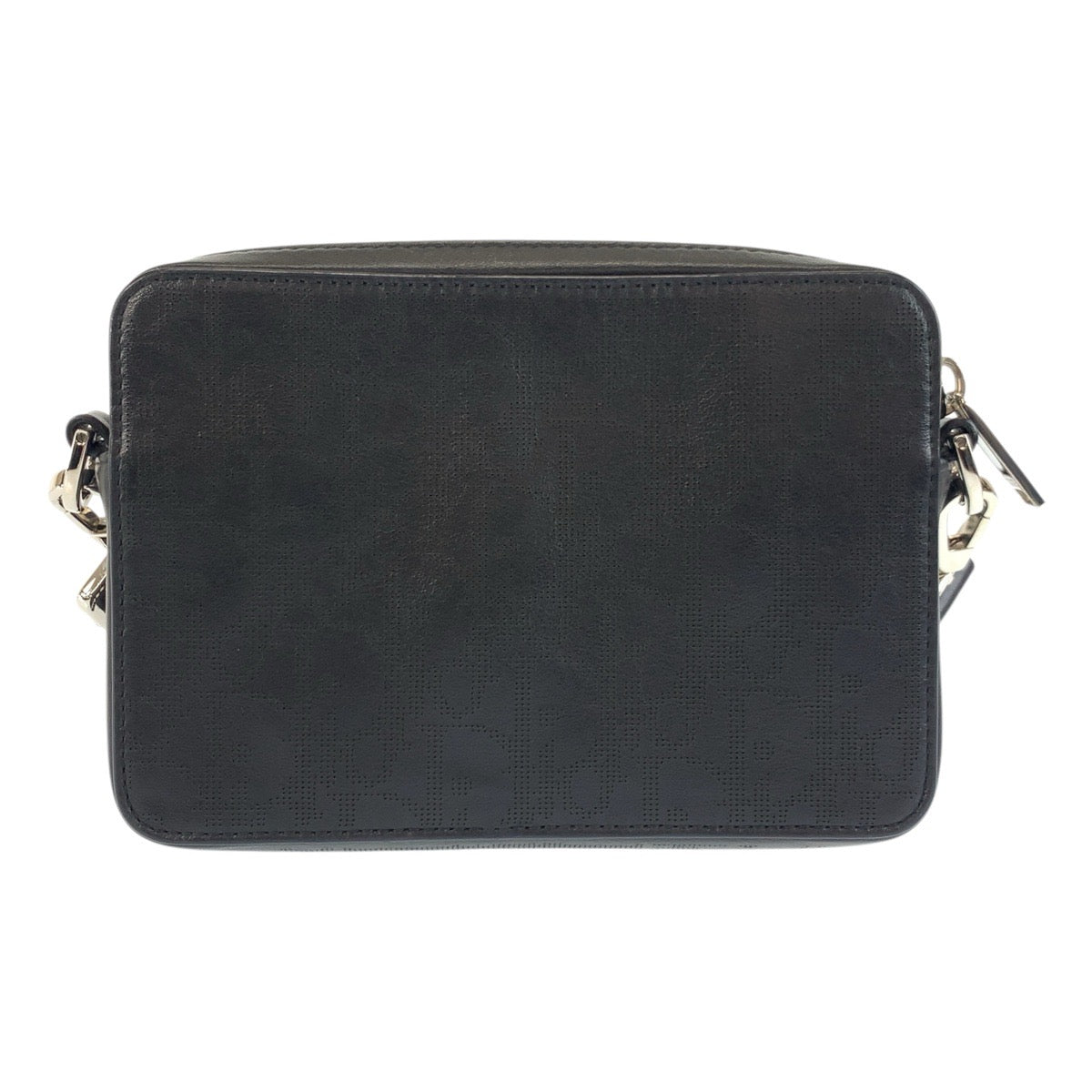 17763
Dior ディオール オブリーク ブラック 黒 シルバー金具 レザー ショルダーバッグ ポシェット  メンズ A120