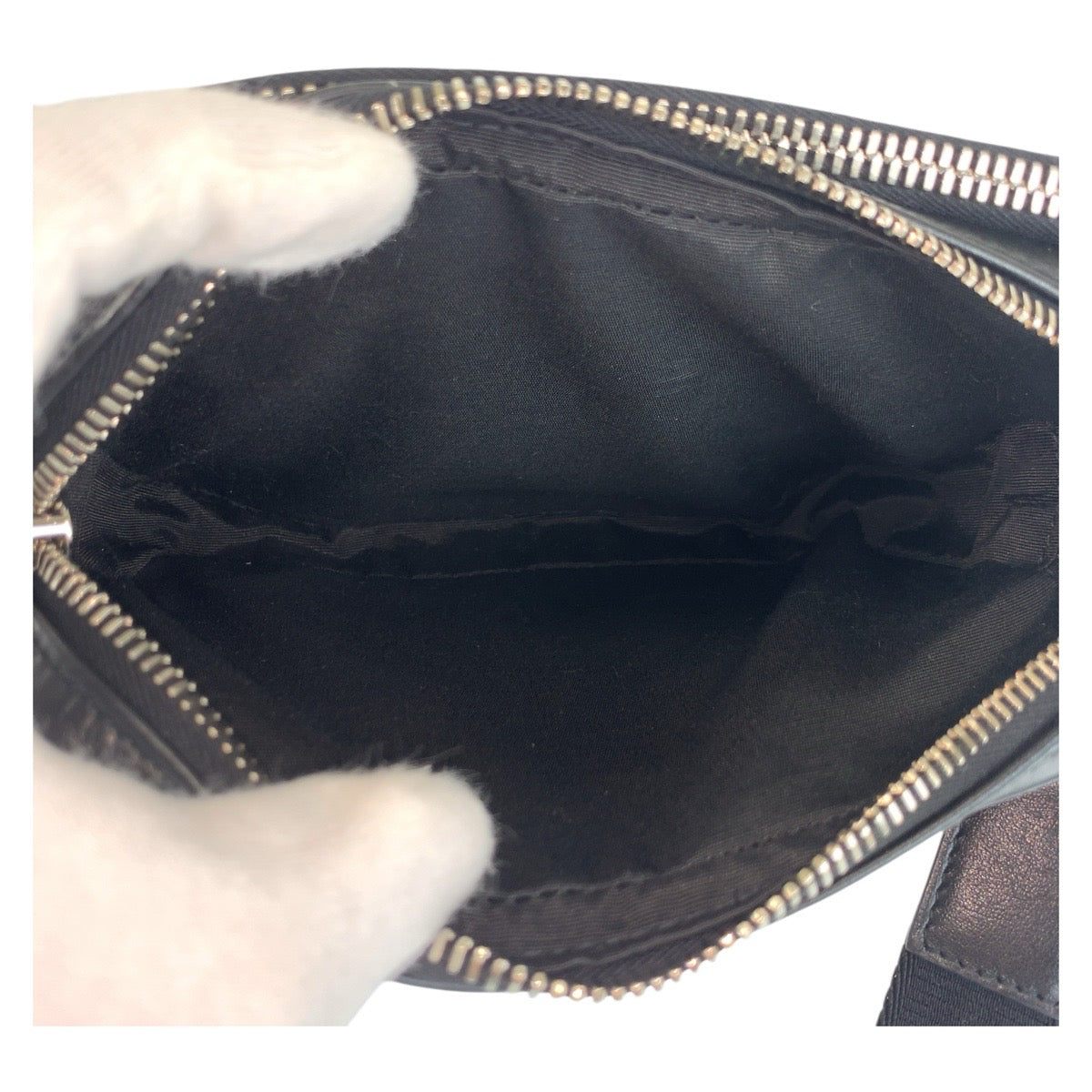 17763
Dior ディオール オブリーク ブラック 黒 シルバー金具 レザー ショルダーバッグ ポシェット  メンズ A120