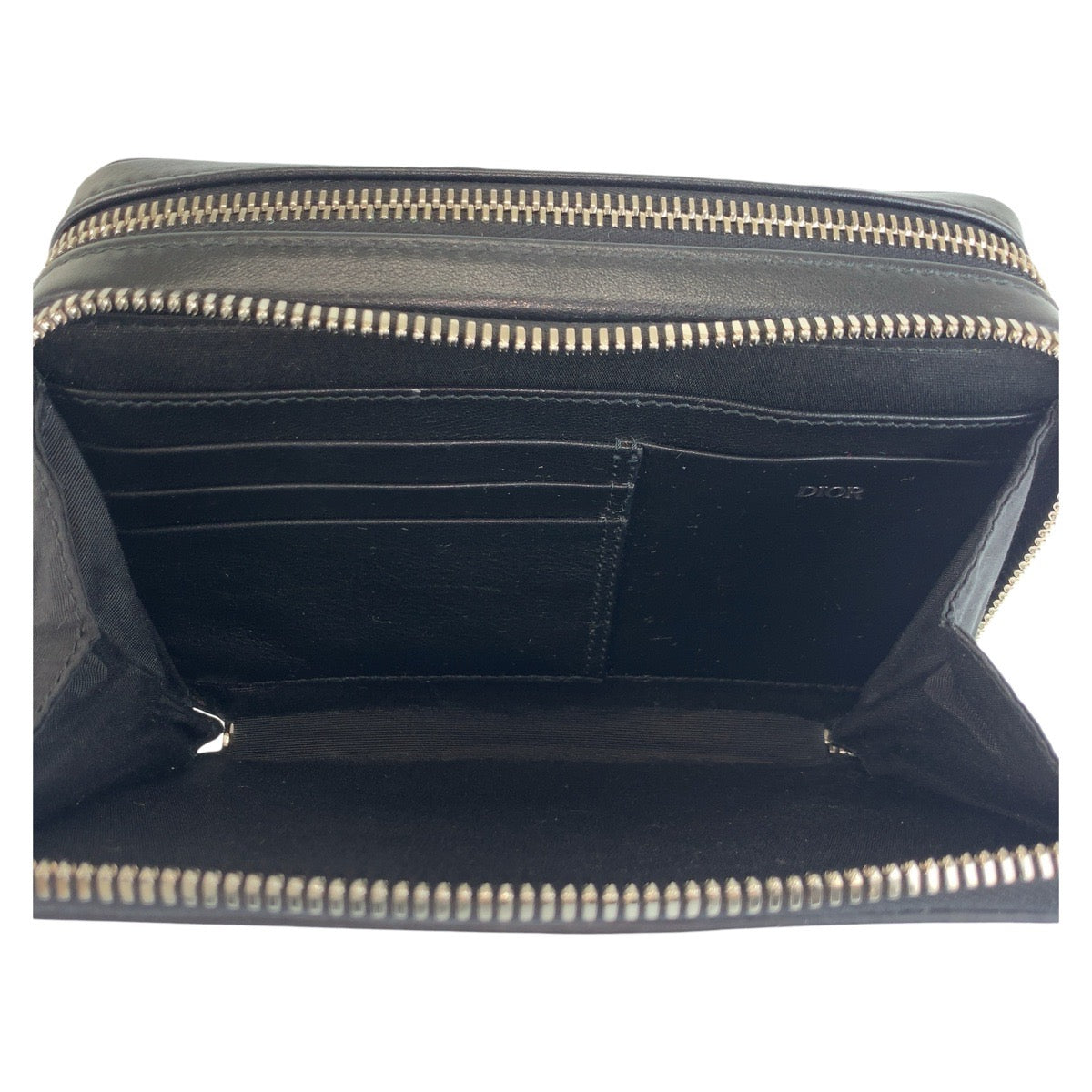 17763
Dior ディオール オブリーク ブラック 黒 シルバー金具 レザー ショルダーバッグ ポシェット  メンズ A120