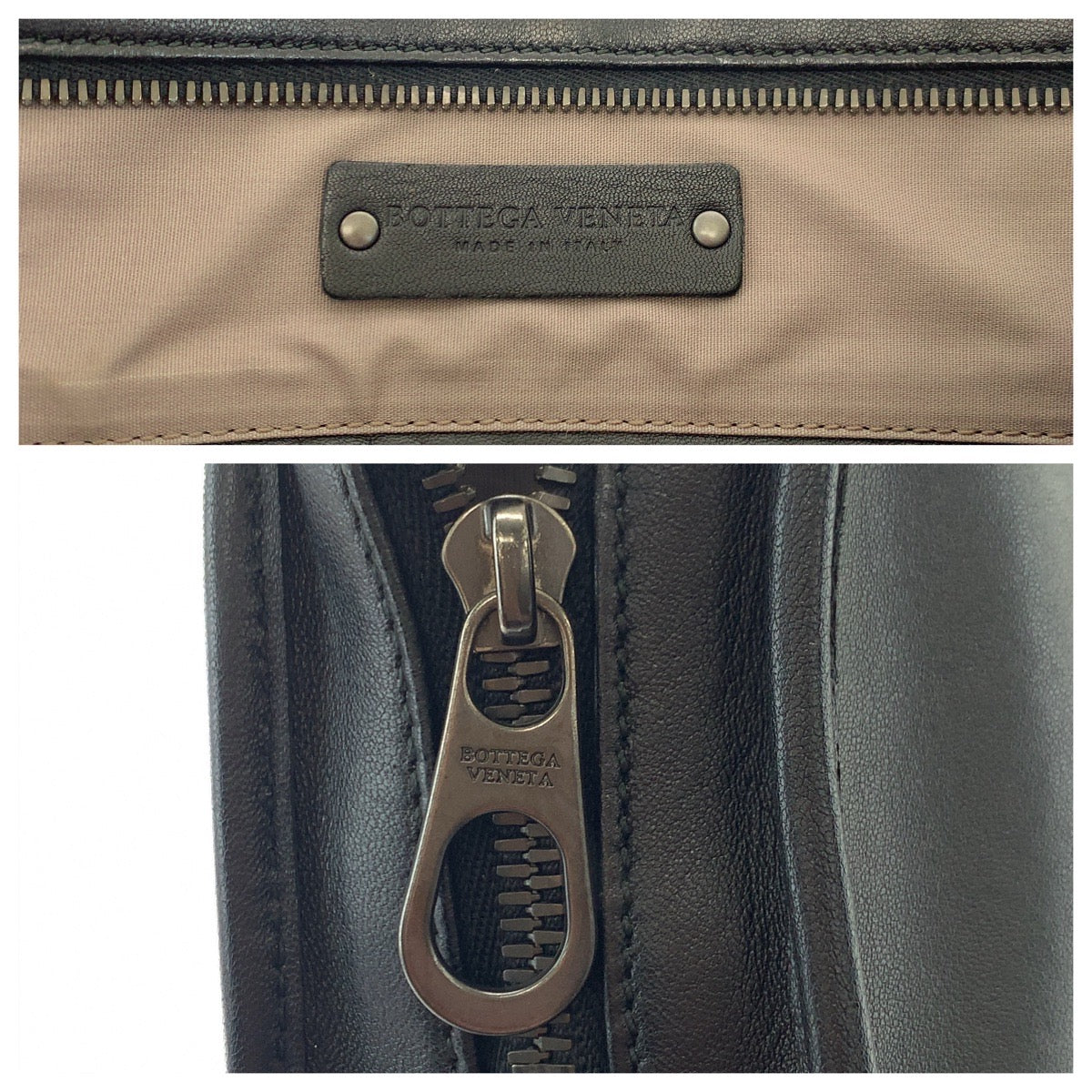 17765
BOTTEGAVENETA ボッテガヴェネタ イントレチャート ブラック 黒 シルバー金具 レザー ビジネスバッグ トートバッグ ショルダーバッグ  メンズ A77