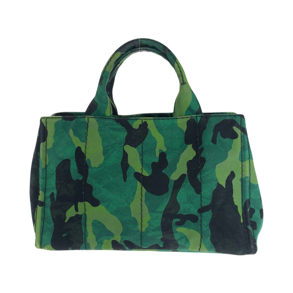 17768
PRADA プラダ カナパトート カモフラ柄 ロゴ グリーン マルチカラー シルバー金具 キャンバス B2642B ショルダーバッグ トートバッグ 2way レディース ABP70