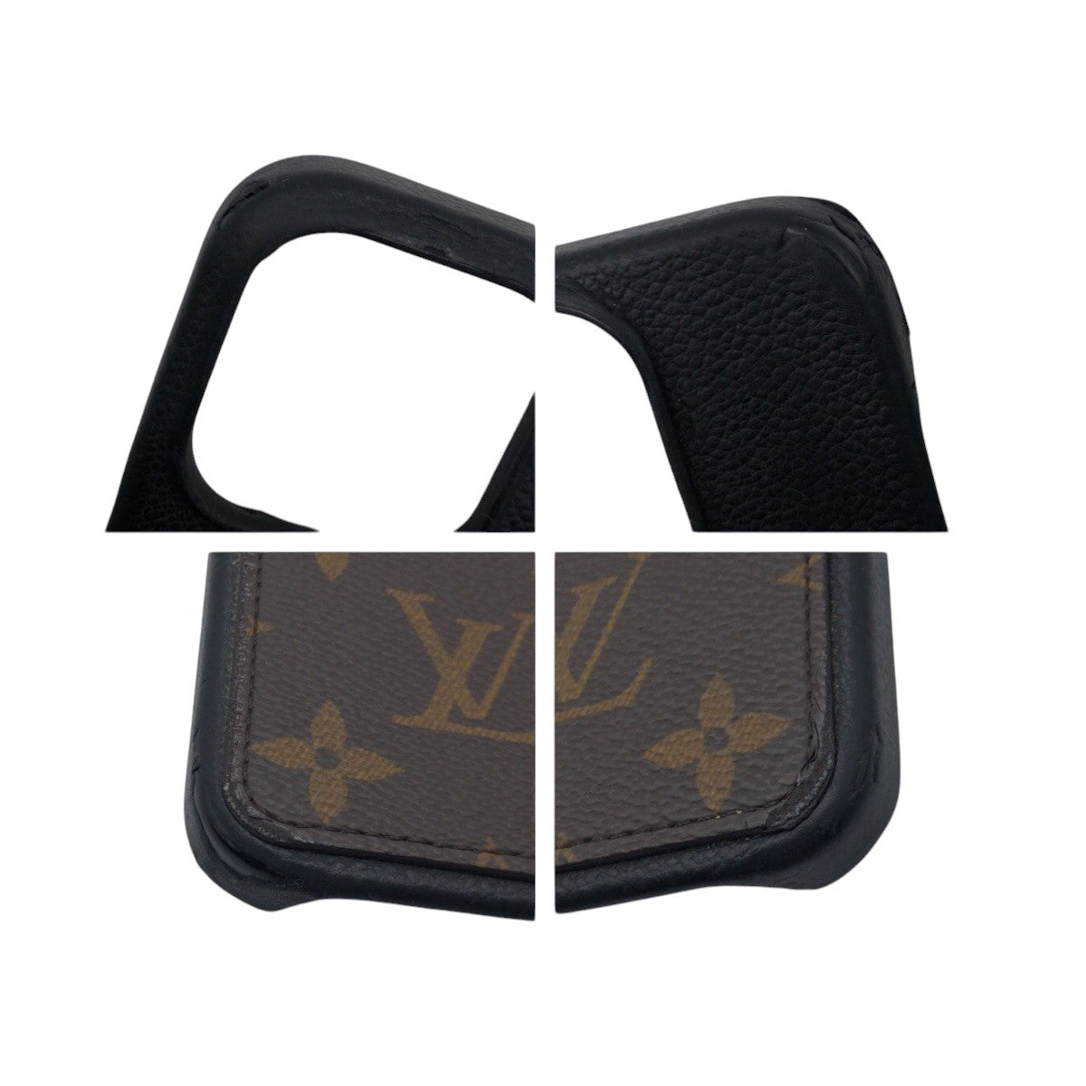 17785
LOUIS VUITTON ルイヴィトン モノグラム ブラック 黒 ブラウン 茶色 レザー iPhoneケース iPhone 15 Proケース 男女兼用 メンズ B6