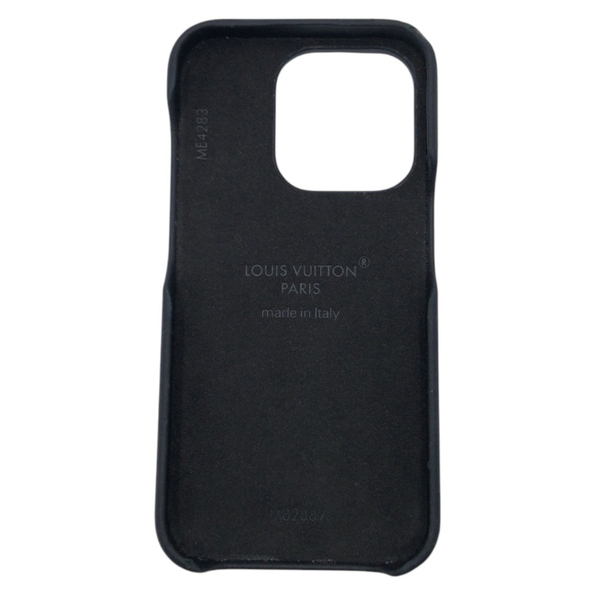 17786
LOUIS VUITTON ルイヴィトン モノグラム ブラック 黒 キャメル レザー M82889 iPhoneケース iPhone 15 Proケース 男女兼用 メンズ B