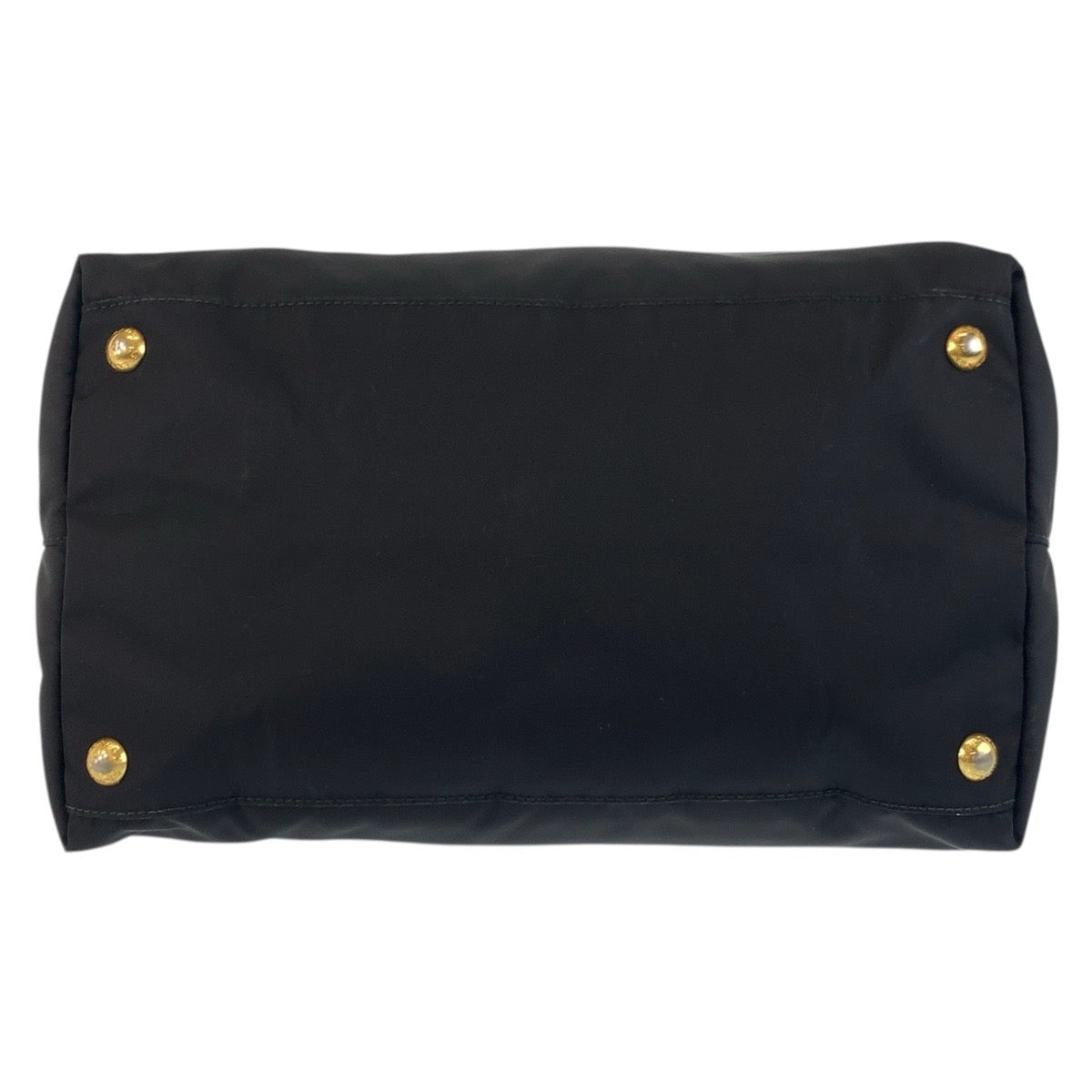 17792
PRADA プラダ テスート 三角ロゴプレート ブラック 黒 ゴールド金具 ナイロン / レザー トートバッグ ショルダーバッグ 2way  レディース AB40