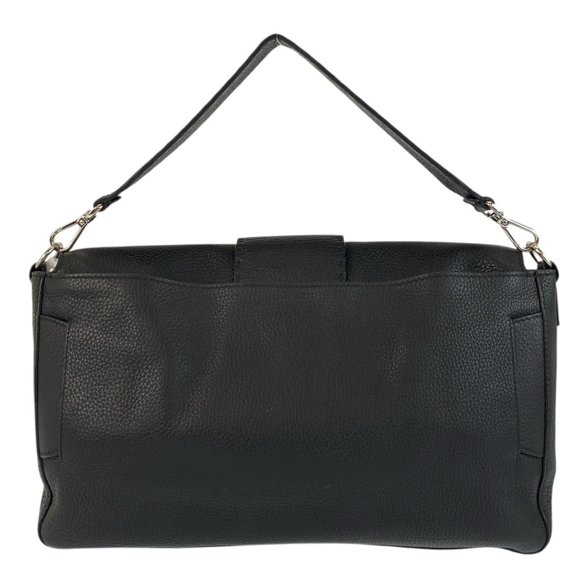 17793
FENDI フェンディ セレリア マンマバケット ブラック 黒 シルバー金具 レザー ショルダーバッグ ハンドバッグ 2way メンズ A220