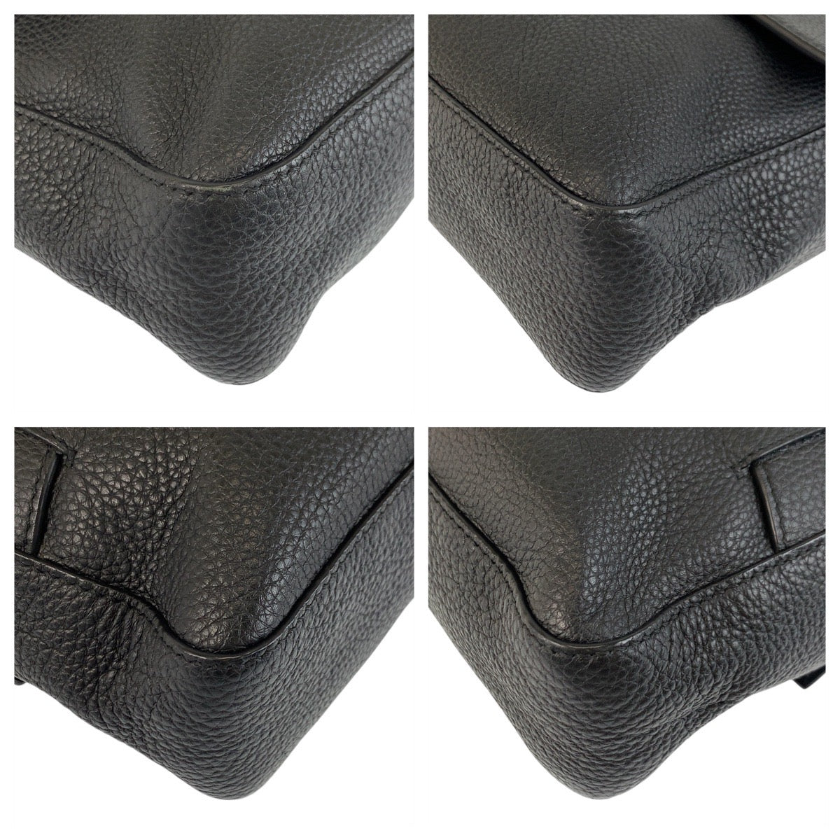 17793
FENDI フェンディ セレリア マンマバケット ブラック 黒 シルバー金具 レザー ショルダーバッグ ハンドバッグ 2way メンズ A220