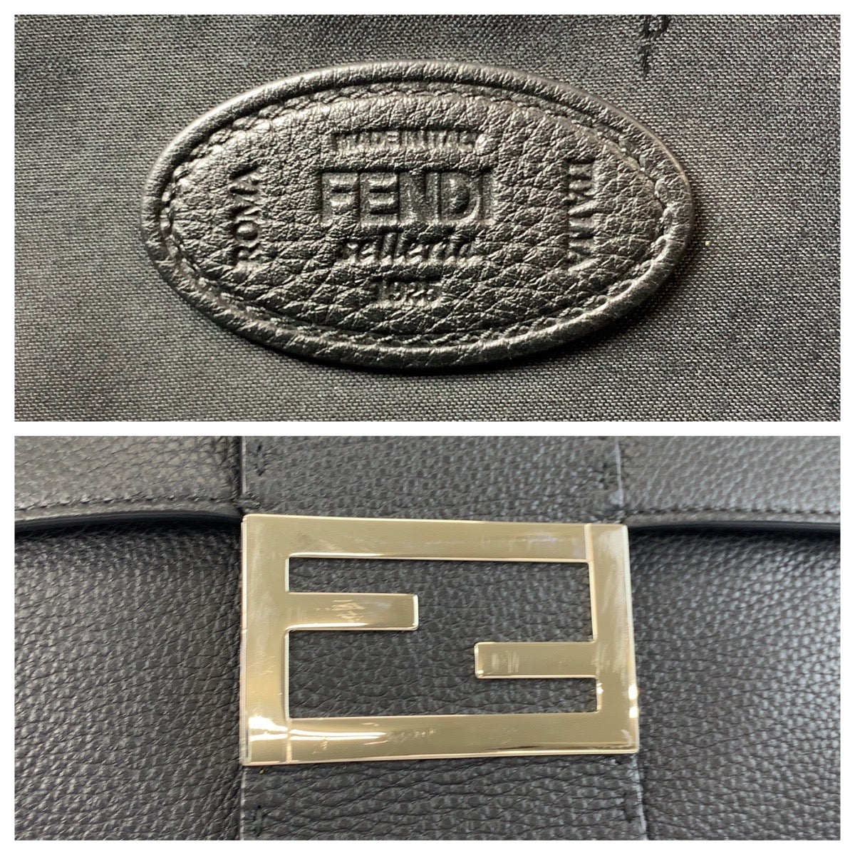 17793
FENDI フェンディ セレリア マンマバケット ブラック 黒 シルバー金具 レザー ショルダーバッグ ハンドバッグ 2way メンズ A220