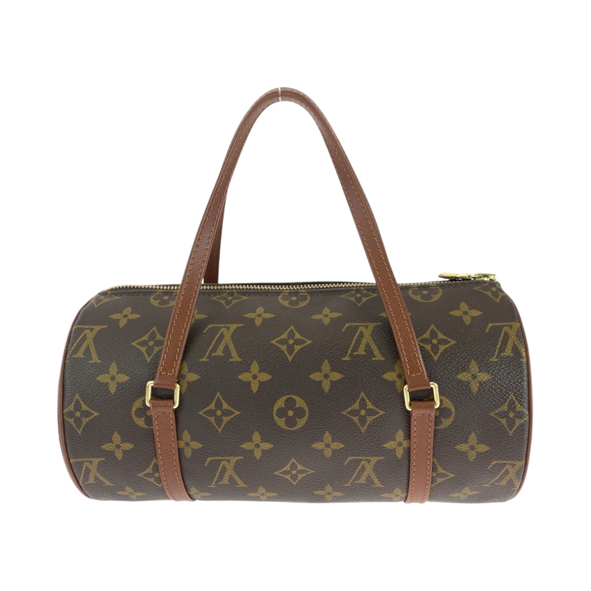 17796
LOUIS VUITTON ルイヴィトン モノグラム パピヨン26 ブラウン ゴールド金具 PVC M51366 ショルダーバッグ ハンドバッグ  レディース