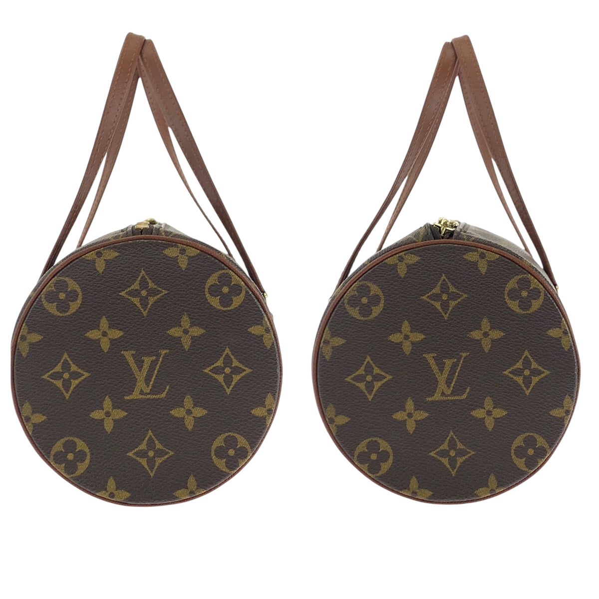 17796
LOUIS VUITTON ルイヴィトン モノグラム パピヨン26 ブラウン ゴールド金具 PVC M51366 ショルダーバッグ ハンドバッグ  レディース