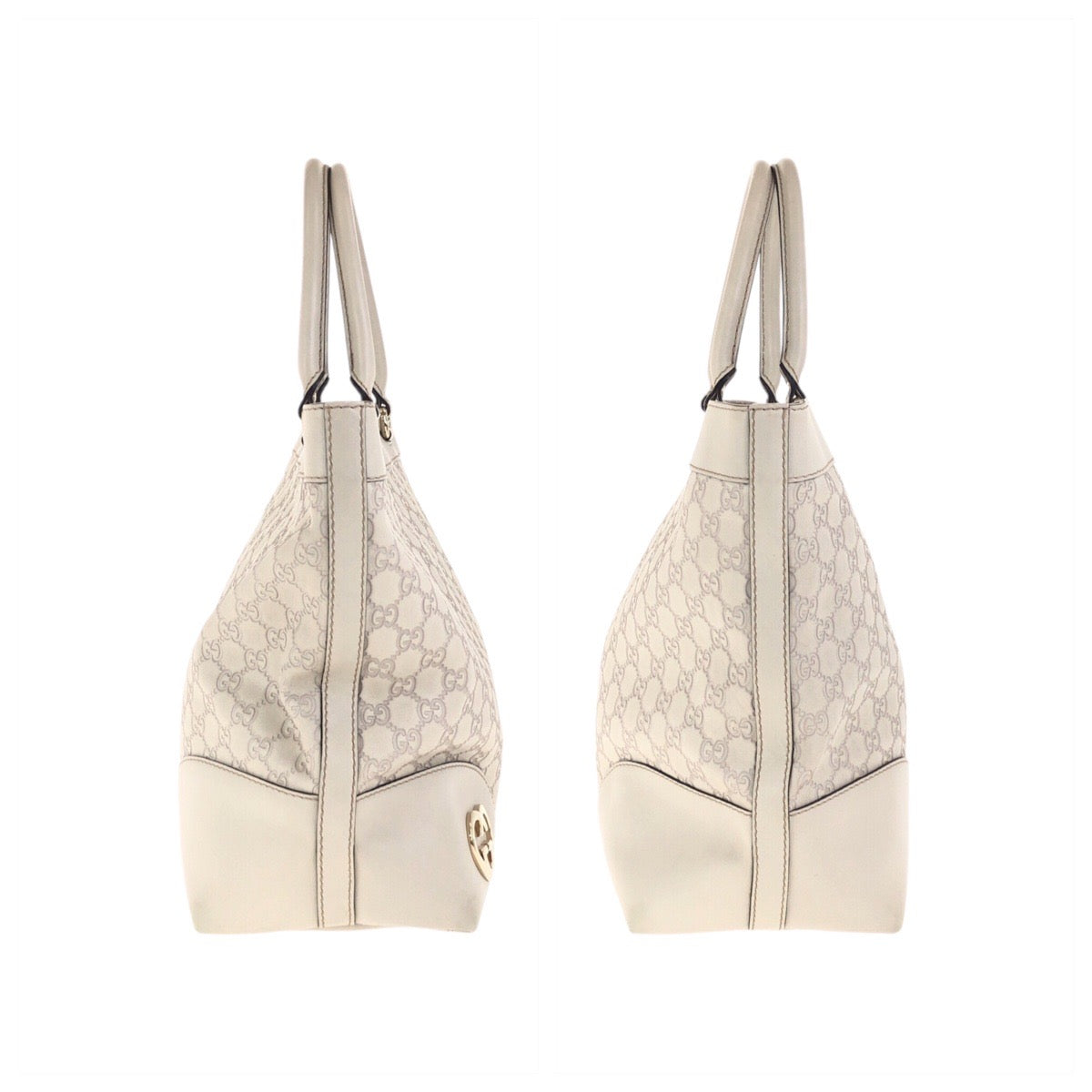 17798
GUCCI グッチ グッチシマ ベージュ アイボリー ゴールド金具 レザー 257071 トートバッグ ショルダーバッグ  レディース ABP63