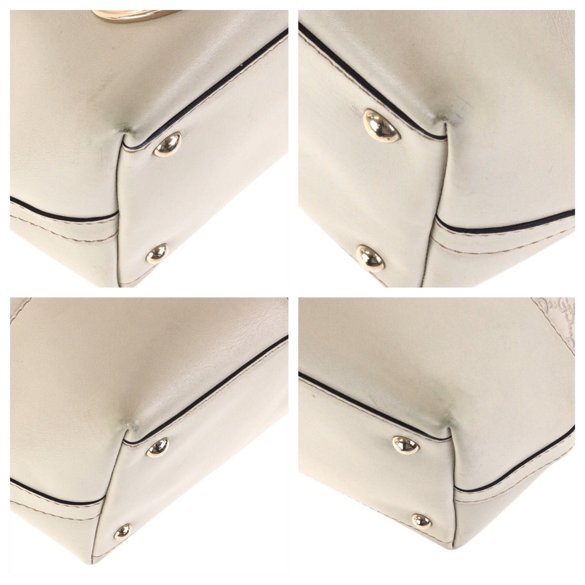 17798
GUCCI グッチ グッチシマ ベージュ アイボリー ゴールド金具 レザー 257071 トートバッグ ショルダーバッグ  レディース ABP63