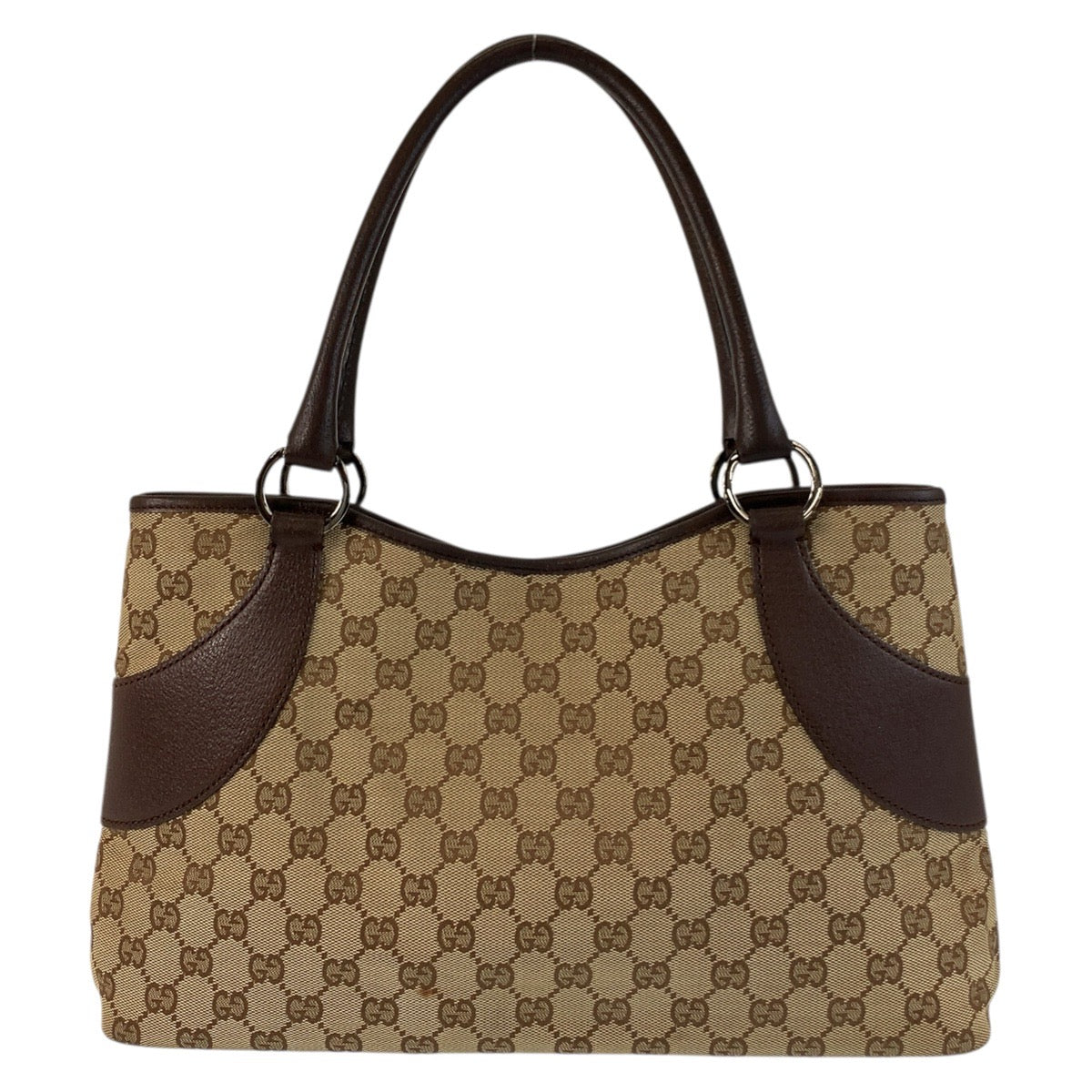 17802
GUCCI グッチ ベージュ ブラウン GGキャンバス / レザー 113015 トートバッグ ショルダーバッグ レディース ABP40