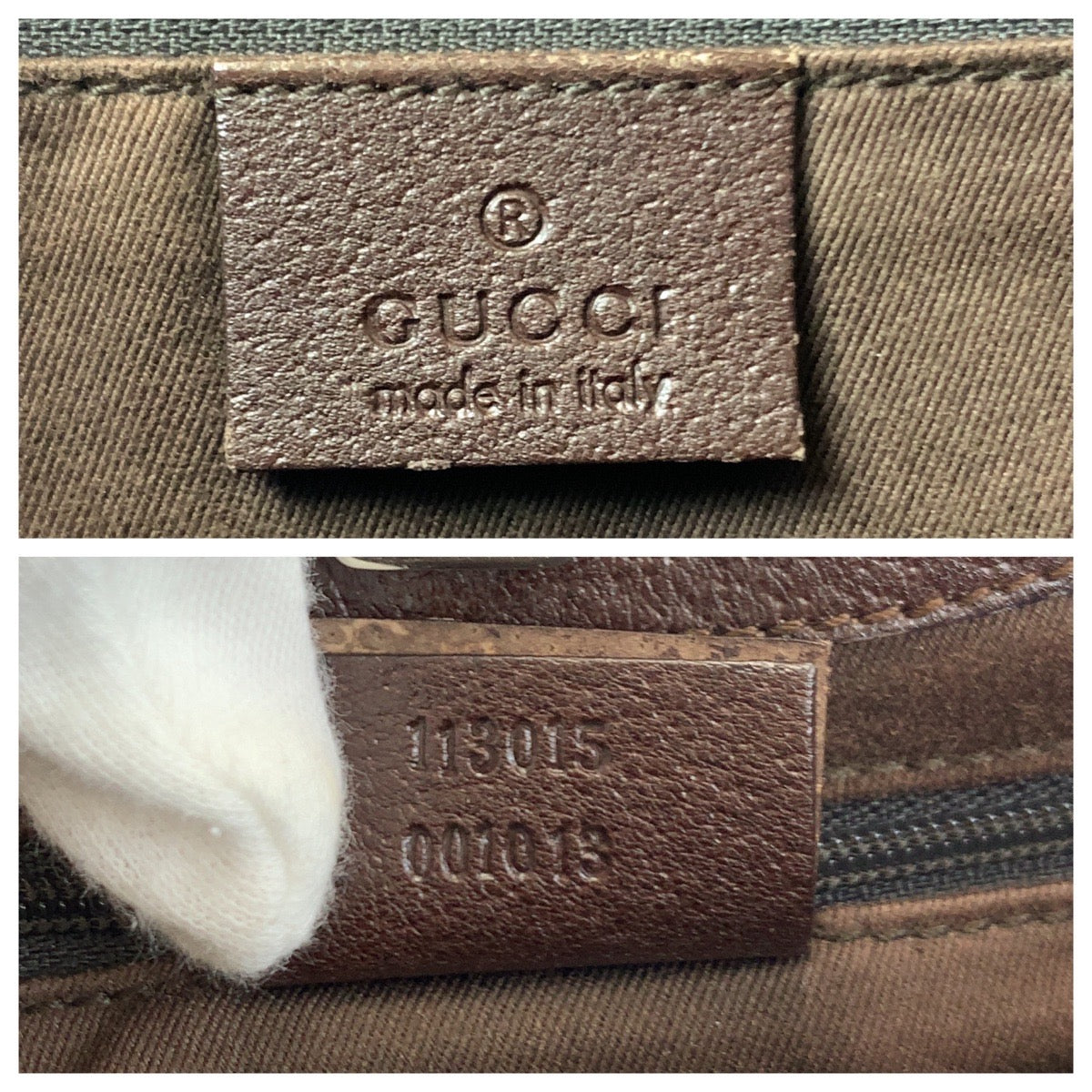 17802
GUCCI グッチ ベージュ ブラウン GGキャンバス / レザー 113015 トートバッグ ショルダーバッグ レディース ABP40