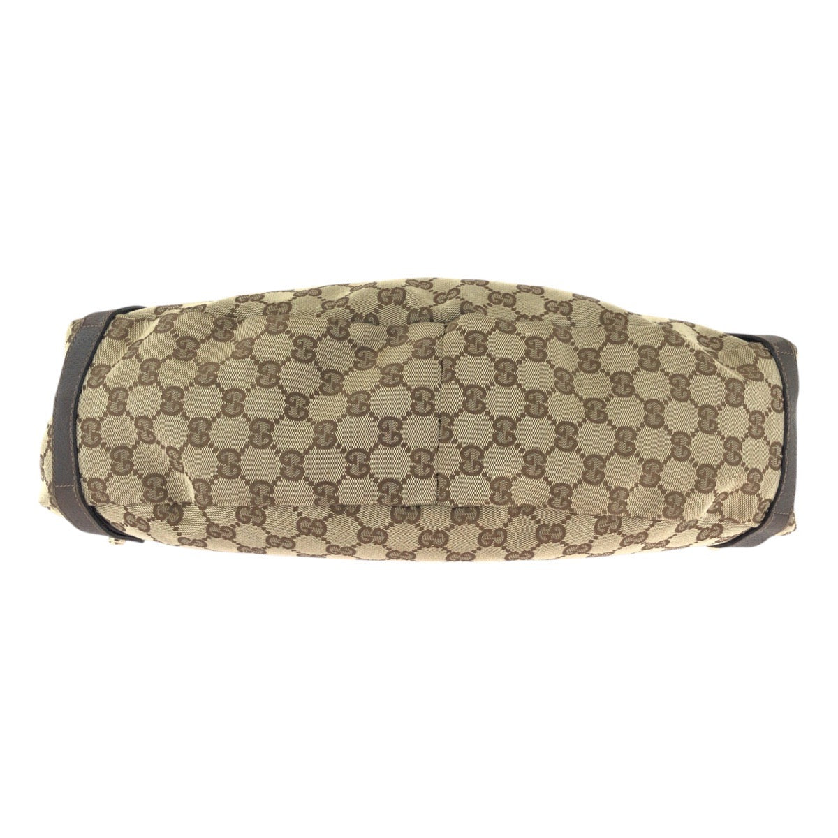 17803
GUCCI グッチ ベージュ ブラウン ゴールド金具  GGキャンバス / レザー 130736 トートバッグ ショルダーバッグ  レディース