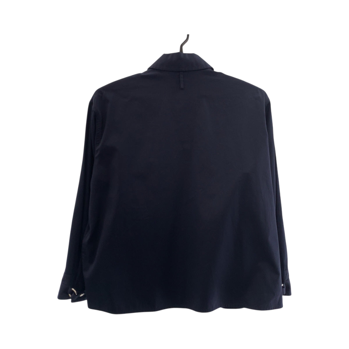 17805
HERMES エルメス セリエボタン サイズ36 ネイビー シルバー金具 コットン 3E0616DX 長袖シャツ ジップアップシャツ ジャケット メンズ SA66