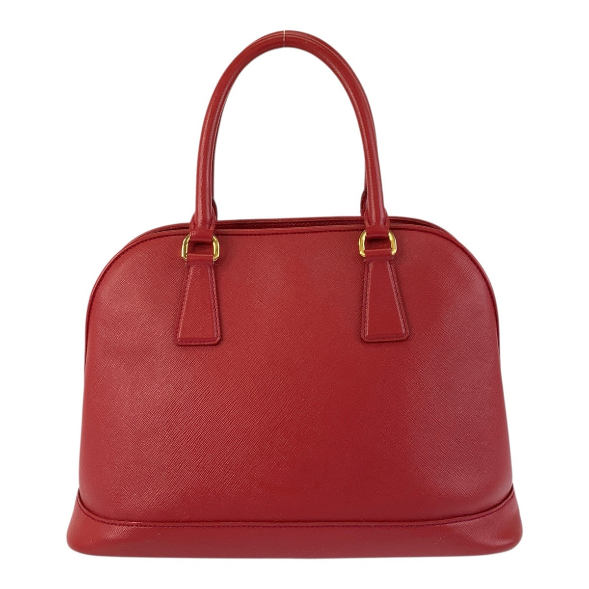 17808
PRADA プラダ サフィアーノ プロムナード レッド ゴールド金具 レザー ハンドバッグ レディース AB67
