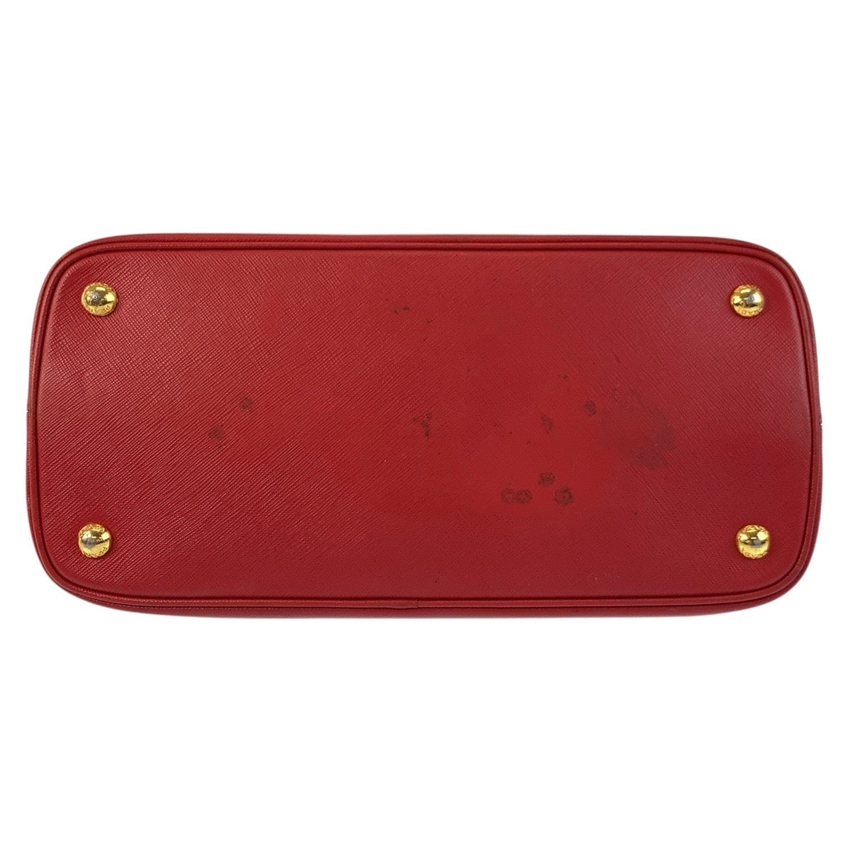 17808
PRADA プラダ サフィアーノ プロムナード レッド ゴールド金具 レザー ハンドバッグ  レディース AB67