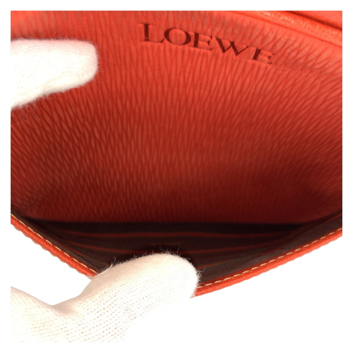 17810
LOEWE ロエベ ヴィンテージ ベラスケス オレンジ ゴールド金具 レザー ショルダーバッグ ポシェット レディース ABP54