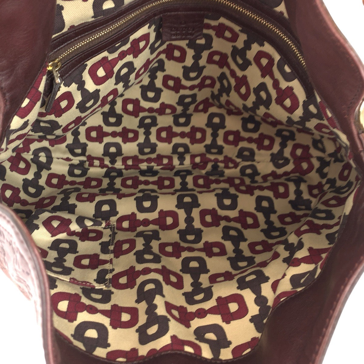17813
GUCCI グッチ グッチシマ バンブー ブラウン ゴールド金具 レザー 169961 ショルダーバッグ 2way  レディース A78