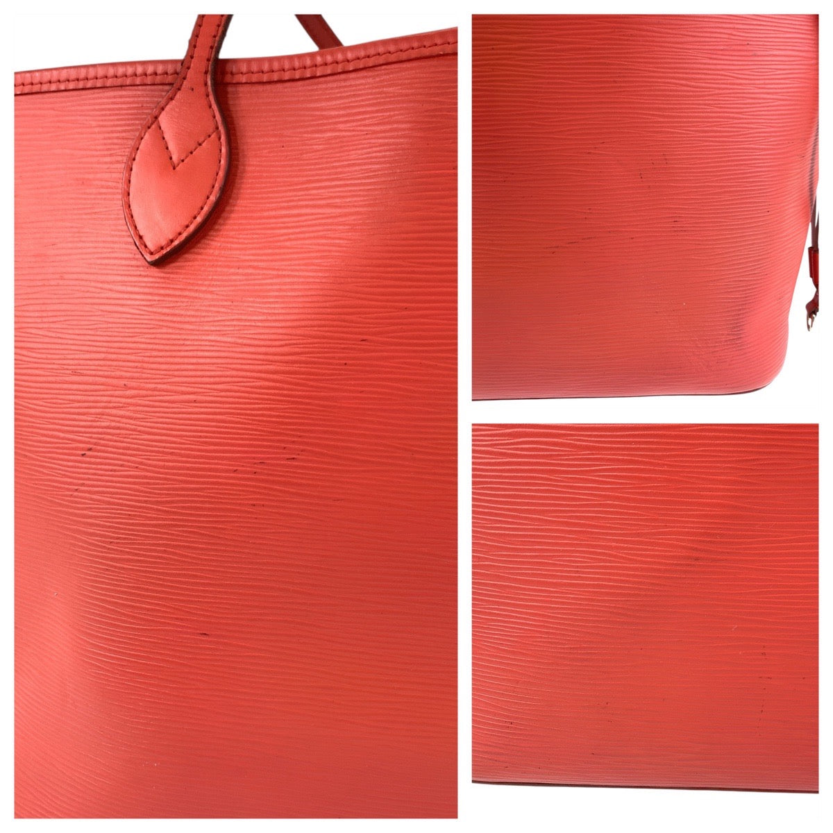 17818
LOUIS VUITTON ルイヴィトン エピ ネヴァーフルMM オレンジ シルバー金具 レザー M40884 トートバッグ ショルダーバッグ レディース ABP108
