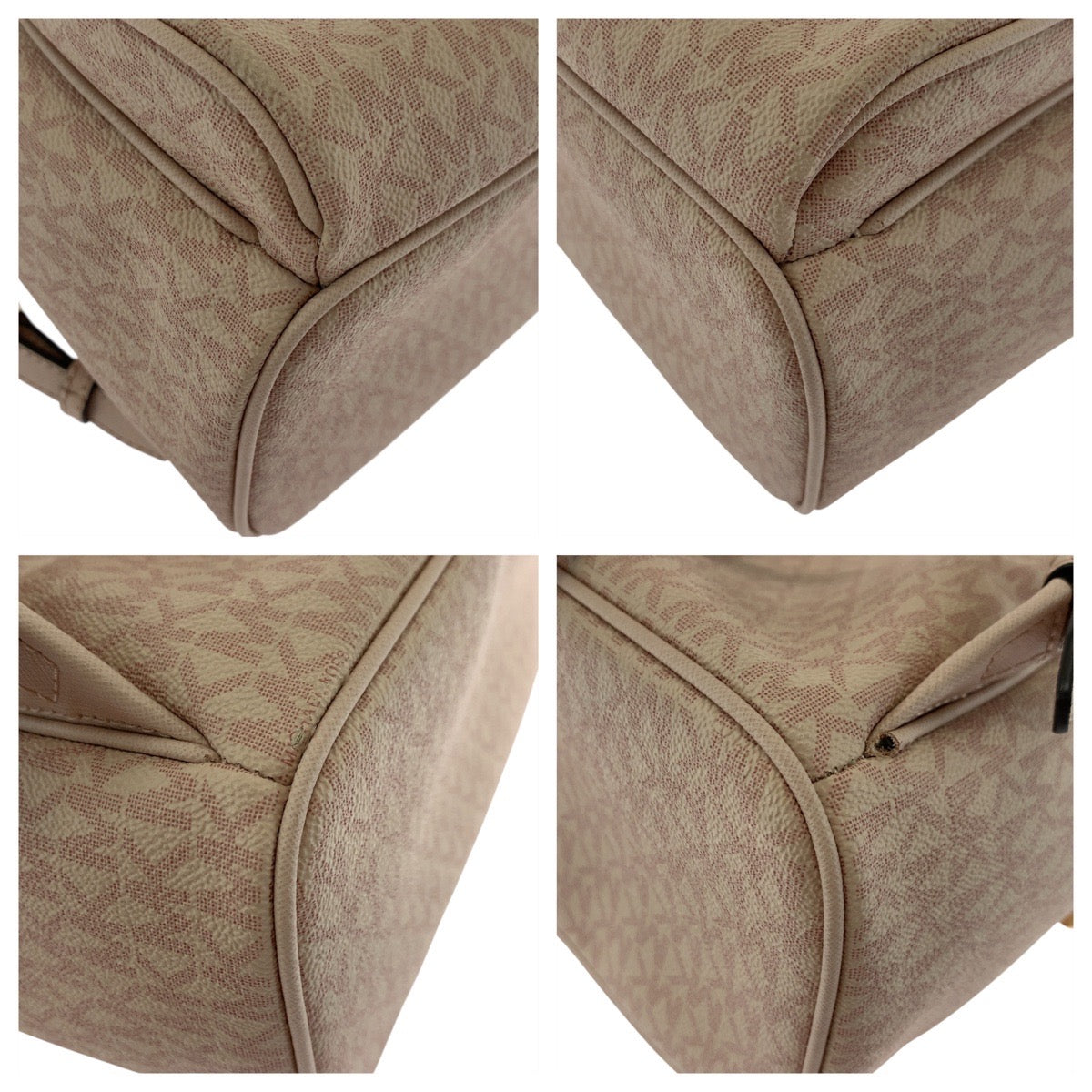 17819
Michael Kors マイケルコース ピンク ゴールド金具 PVC リュック バックパック  レディース A19
