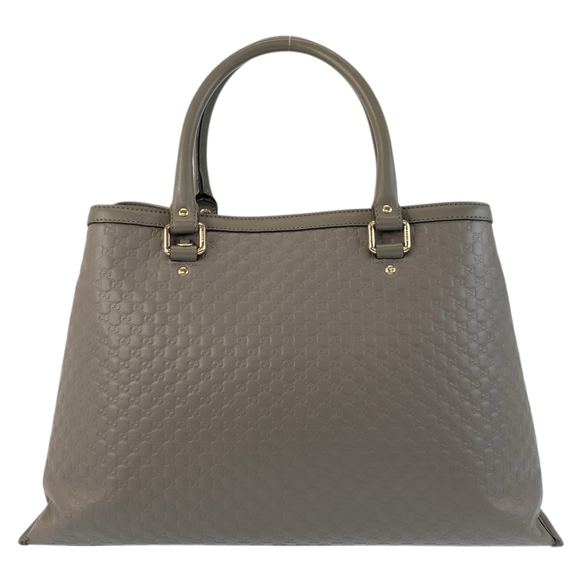 17822
GUCCI グッチ マイクログッチシマ グレー ゴールド金具 レザー 510291 トートバッグ ショルダーバッグ 2way  レディース ABP71