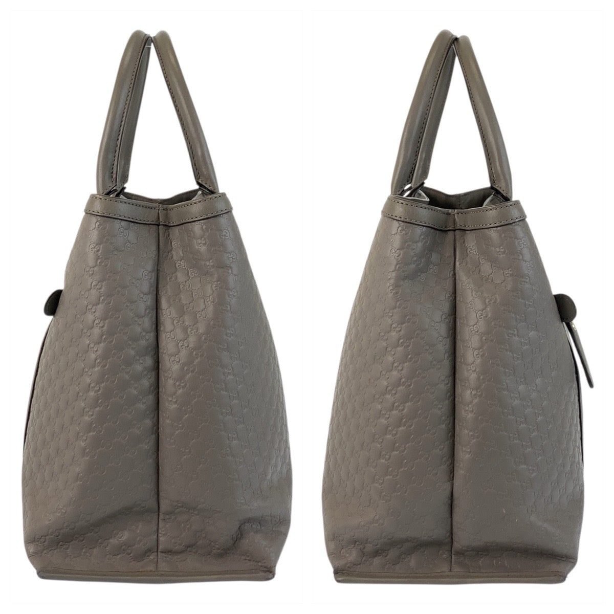 17822
GUCCI グッチ マイクログッチシマ グレー ゴールド金具 レザー 510291 トートバッグ ショルダーバッグ 2way  レディース ABP71