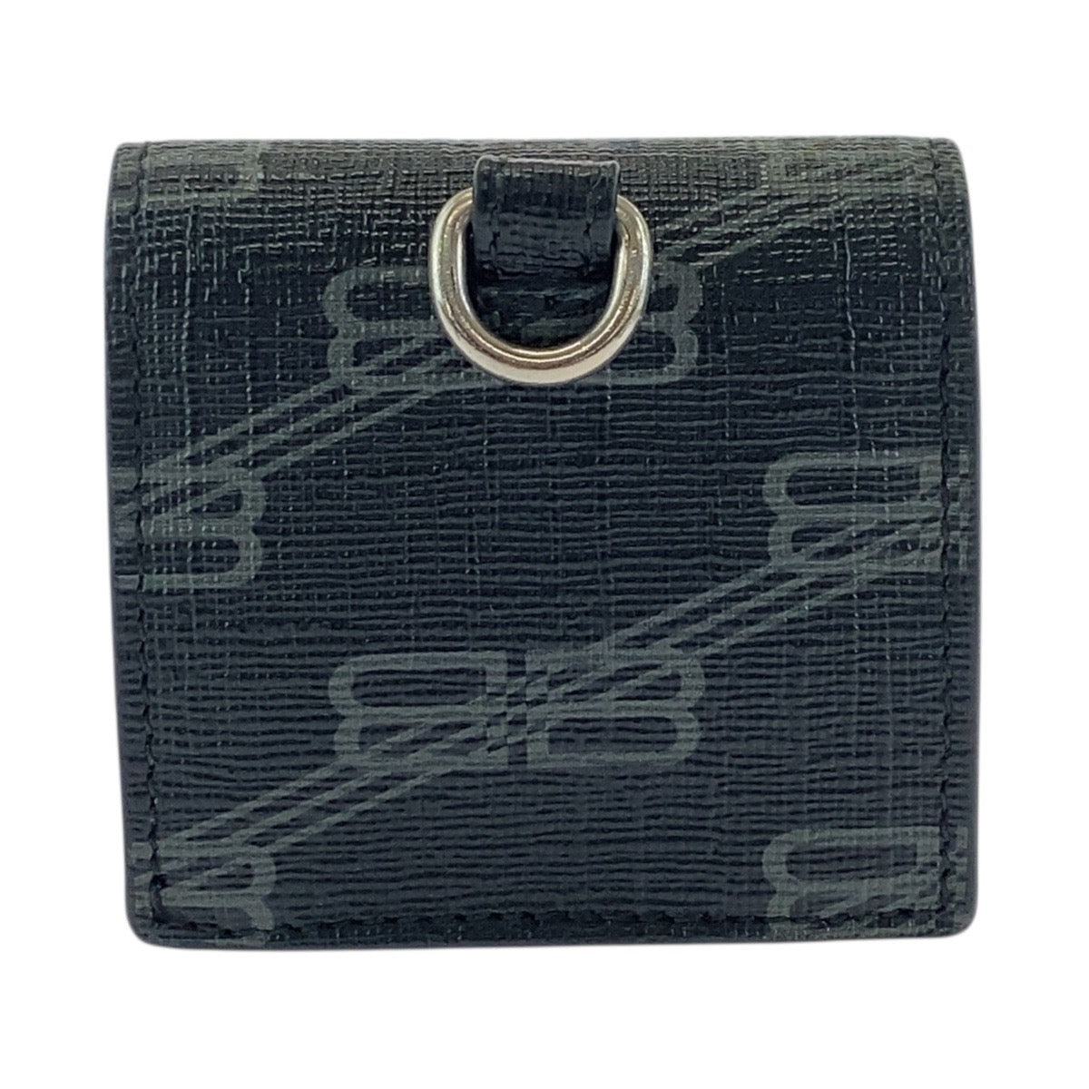17825
BALENCIAGA バレンシアガ BBモノグラム ブラック 黒 シルバー金具 PVC 702589 1061 エアポッズケース AirPodsケース 男女兼用  メンズ ABP35