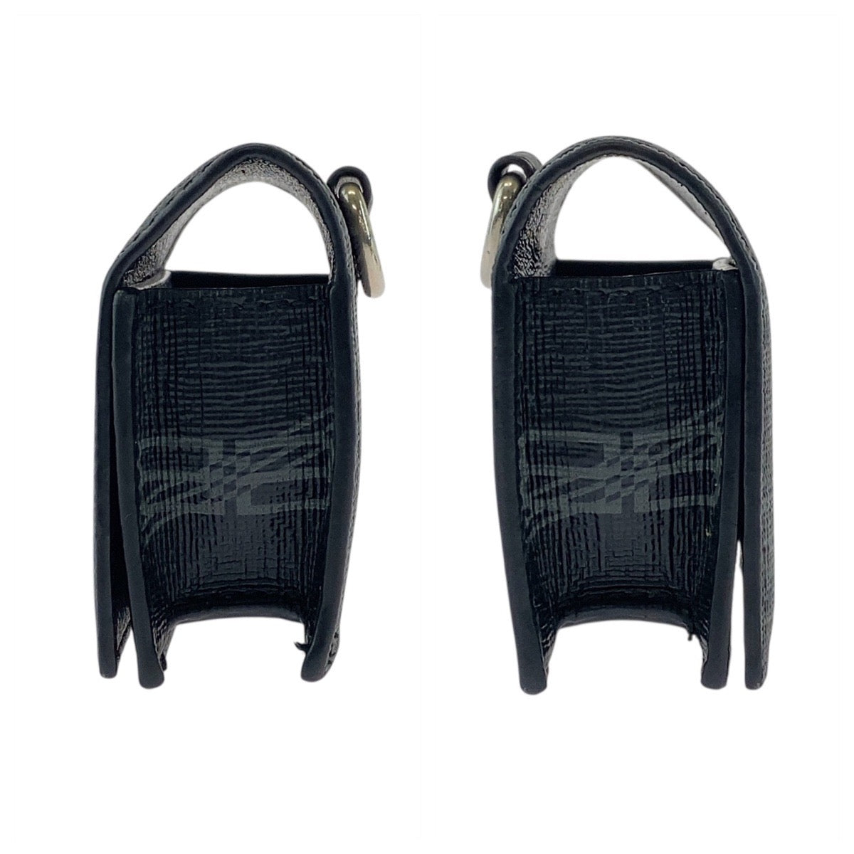 17825
BALENCIAGA バレンシアガ BBモノグラム ブラック 黒 シルバー金具 PVC 702589 1061 エアポッズケース AirPodsケース 男女兼用  メンズ ABP35