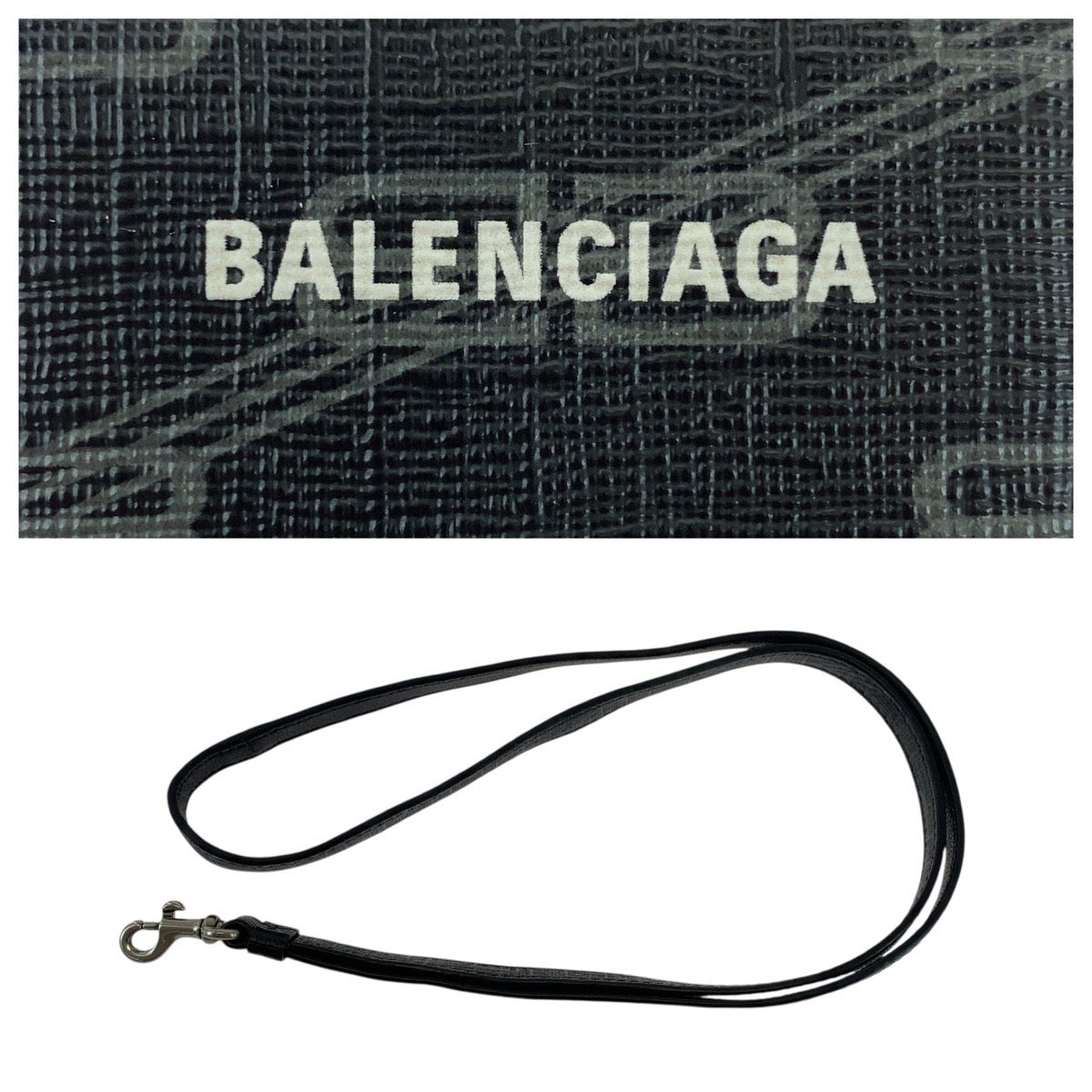 17825
BALENCIAGA バレンシアガ BBモノグラム ブラック 黒 シルバー金具 PVC 702589 1061 エアポッズケース AirPodsケース 男女兼用  メンズ ABP35